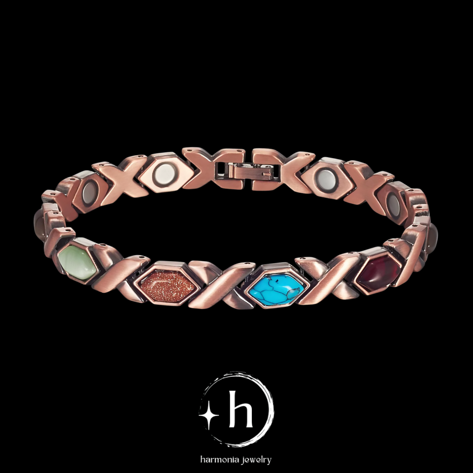 צמיד מגנטים ואבנים NETURE